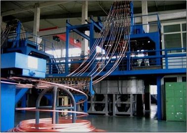 Forno di fusione industriale con la macchina di disegno di ripartizione, macchina di colata di rame