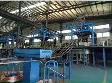 Del forno ad induzione macchina di colata ad alta frequenza di Rod del rame continuamente