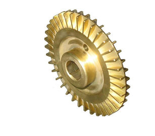 Ventola di rame d'ottone della pompa dell'OEM, ventola ASTM, GB, BACCANO, en della ruota della pala della colata di sabbia