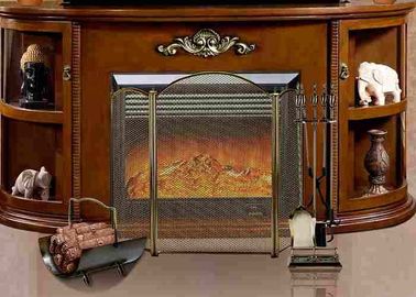 Il francese/i camini elettrici TV della fiamma realistica dell'oggetto d'antiquariato stile di Louis sta telecomandati