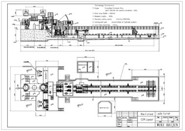 R4M Continuous Casting Machine con il carro paniera, un acciaio fuso di 2 fili