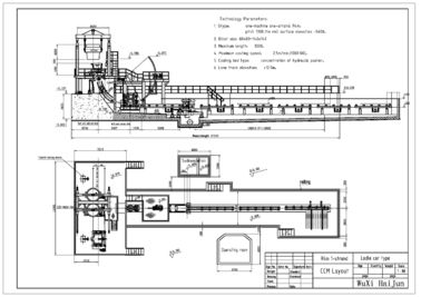 R4M Continuous Casting Machine 1 macchina per colata continua di raffreddamento ad acqua del carbonio del filo